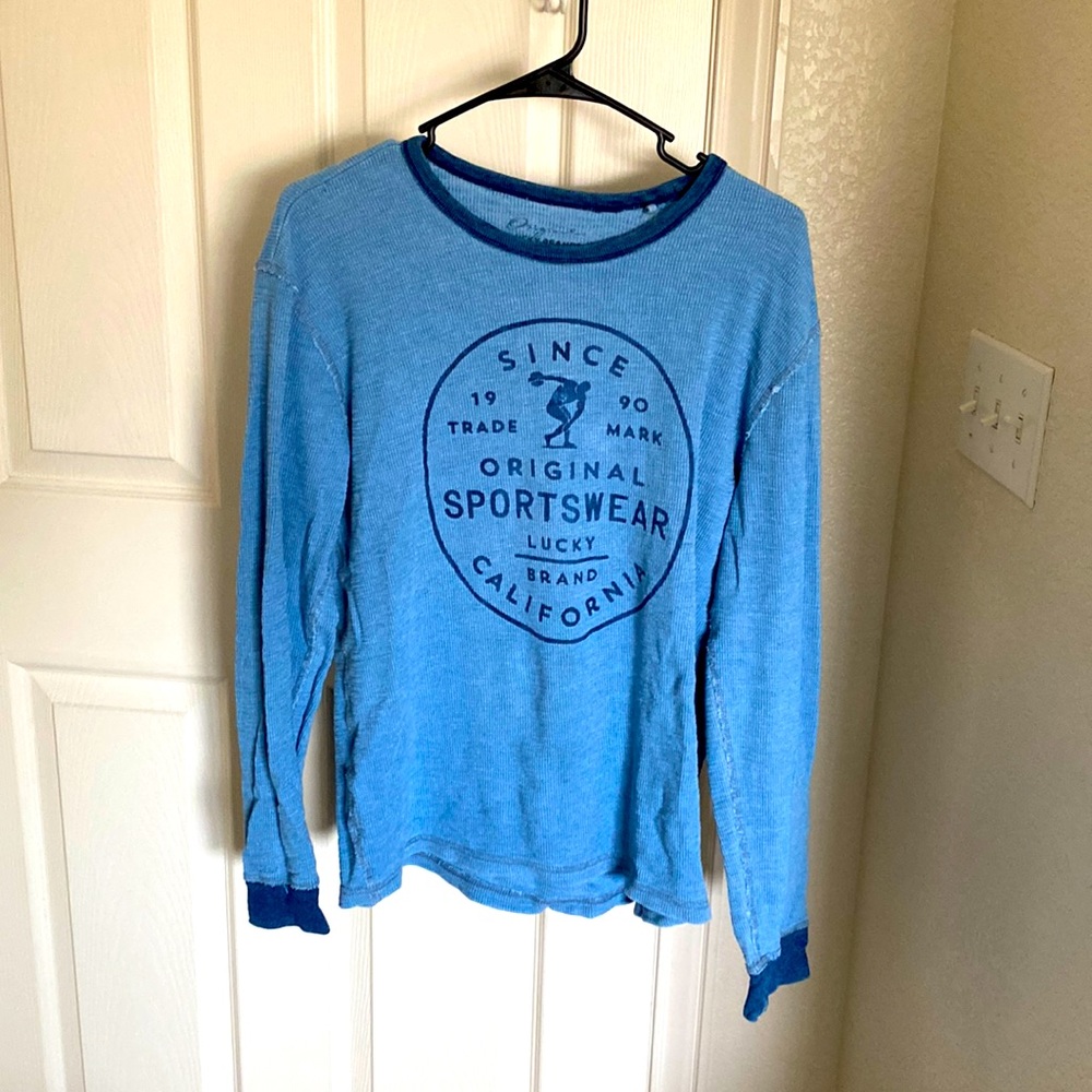 Lucky brand long sleeve blue